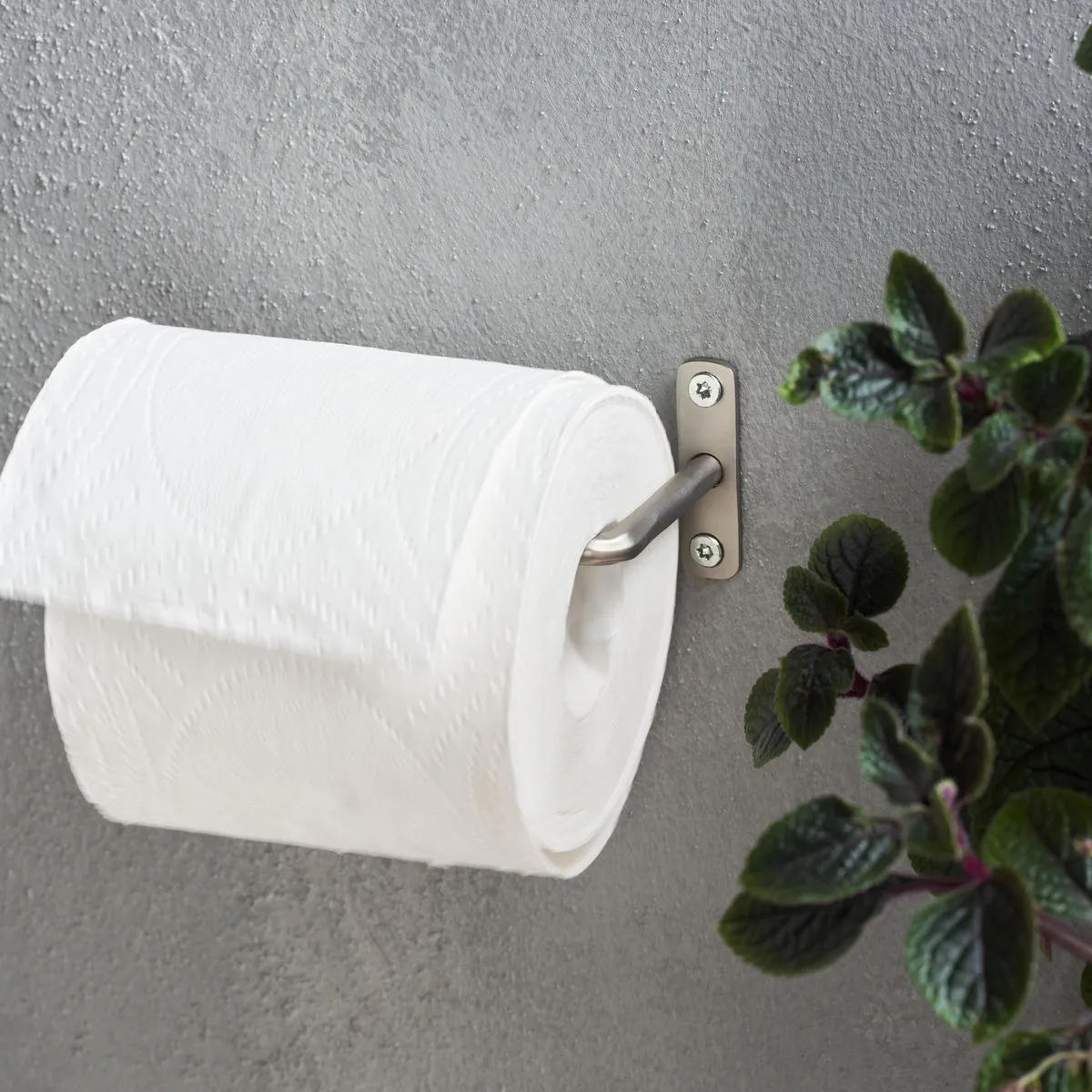 Distributeur de papier hygiénique Welo, Argent brossé House Doctor