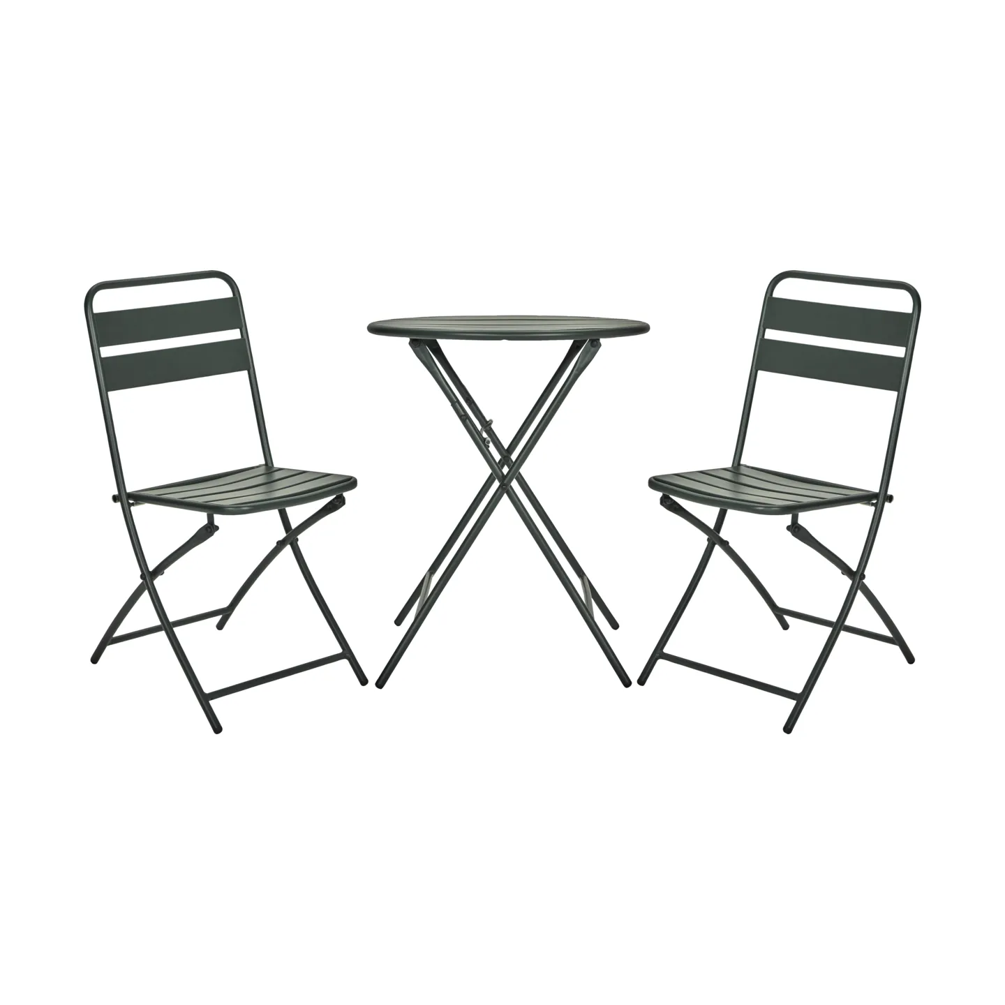 Ensemble café Helo avec 2 chaises, Vert House Doctor