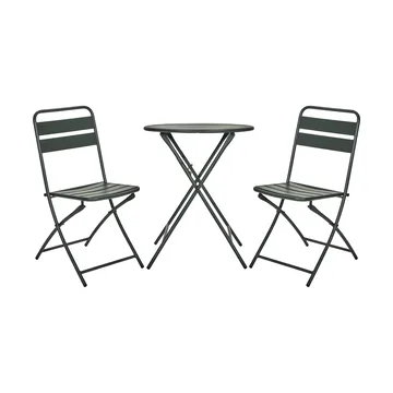 Ensemble café Helo avec 2 chaises - Vert - House Doctor