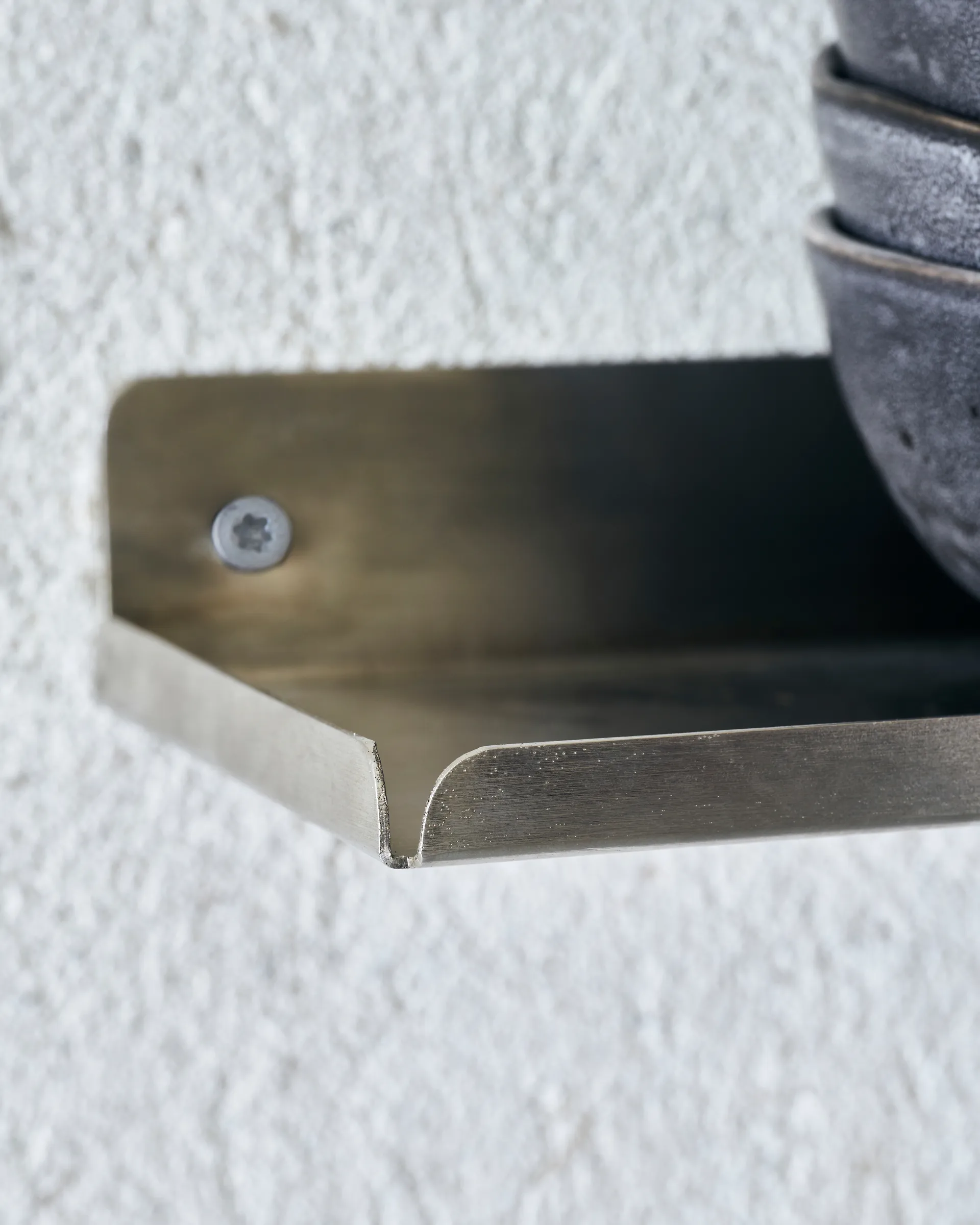 Etagère Ledge 80 cm, Argent brossé House Doctor