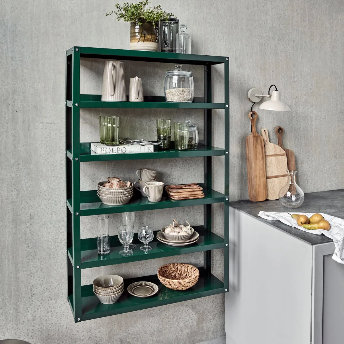 Étagère Use 80x128 cm, Vert foncé House Doctor