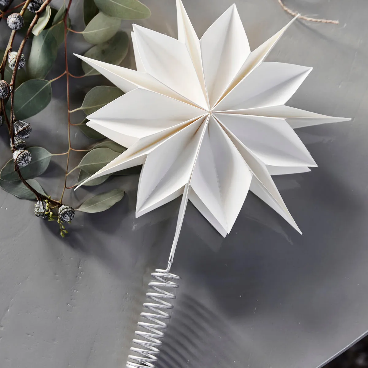 Étoile de Noël Capella pour sapin Ø25 cm, Blanc House Doctor