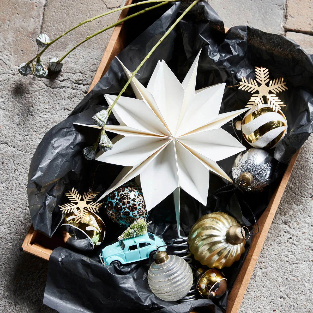 Étoile de Noël Capella pour sapin Ø25 cm, Blanc House Doctor