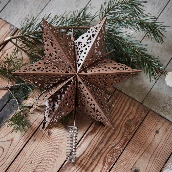 Étoile de sapin de Noël Clip Ø 30 cm, Marron House Doctor