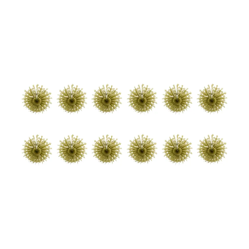 Étoiles en papier Fold, paquet de 12, Doré House Doctor