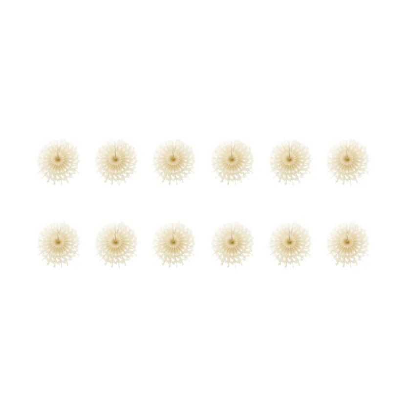 Étoiles en papier Fold, paquet de 12, Ivoire House Doctor