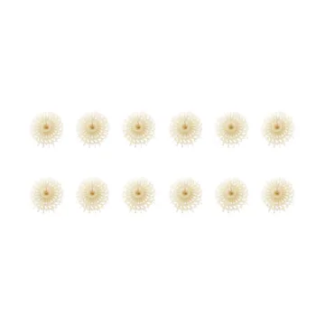 Étoiles en papier Fold, paquet de 12 - Ivoire - House Doctor