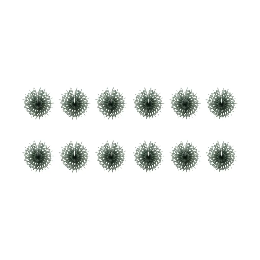 Étoiles en papier Fold, paquet de 12, Vert House Doctor