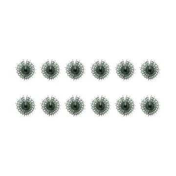 Étoiles en papier Fold, paquet de 12 - Vert - House Doctor