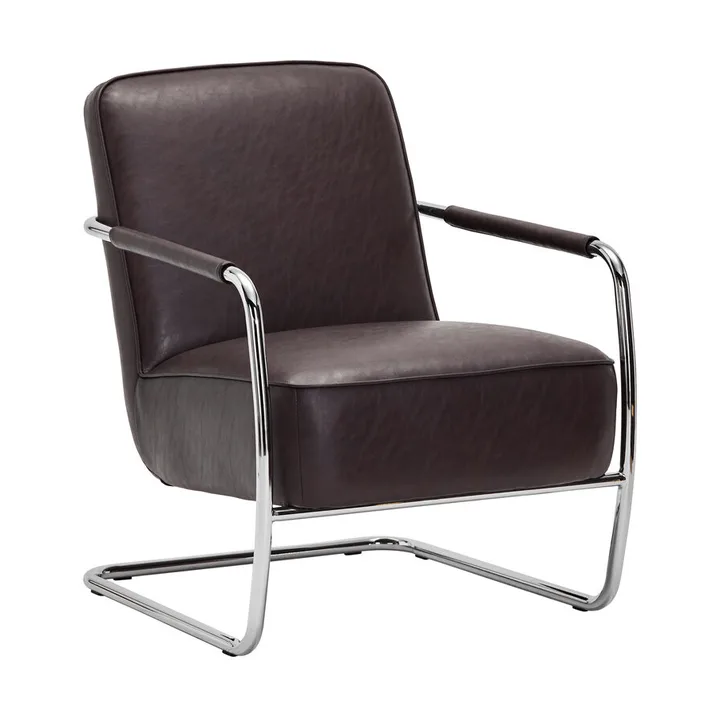 Fauteuil lounge Comma - Mûre, chrome - House Doctor