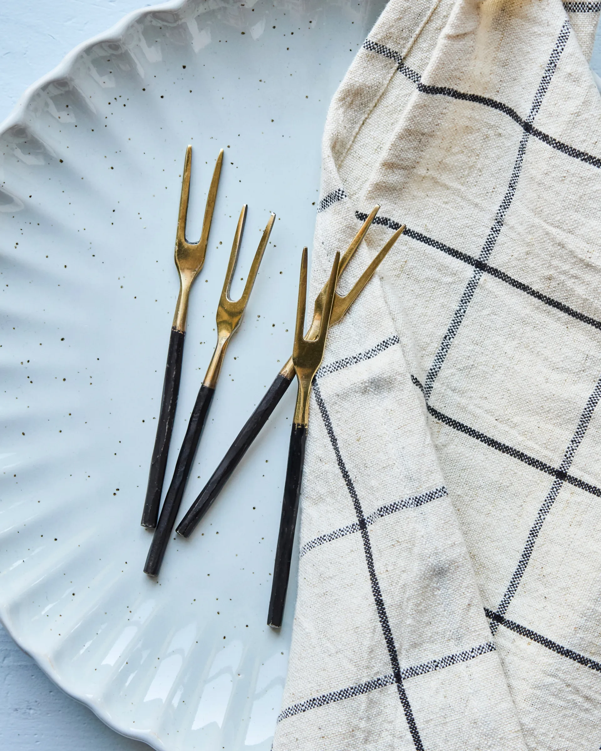 Fourche House Doctor, lot de 4, Laiton antique House Doctor