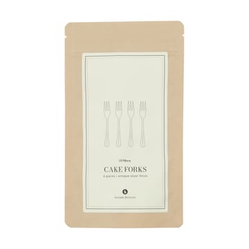 Fourchette à gâteau Mora 4 pièces - Silver finish - House Doctor