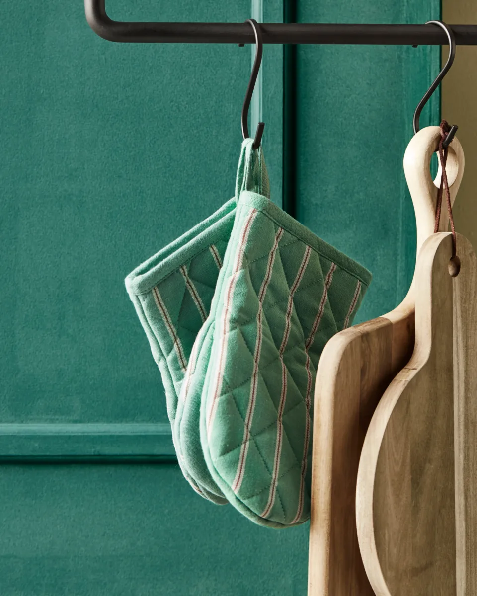 Gant de cuisine Chef 14x24 cm 2 pièces, Vert House Doctor