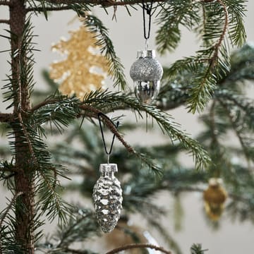 Glint décoration de Noël 5,8 cm lot de 6 - Argent - House Doctor