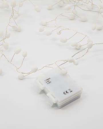 Guirlande lumineuse Cher 250 cm - Blanc-argent - House Doctor
