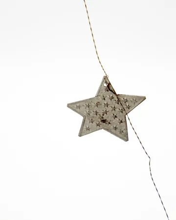 Guirlande Stars - Finition argent, 200 cm - House Doctor