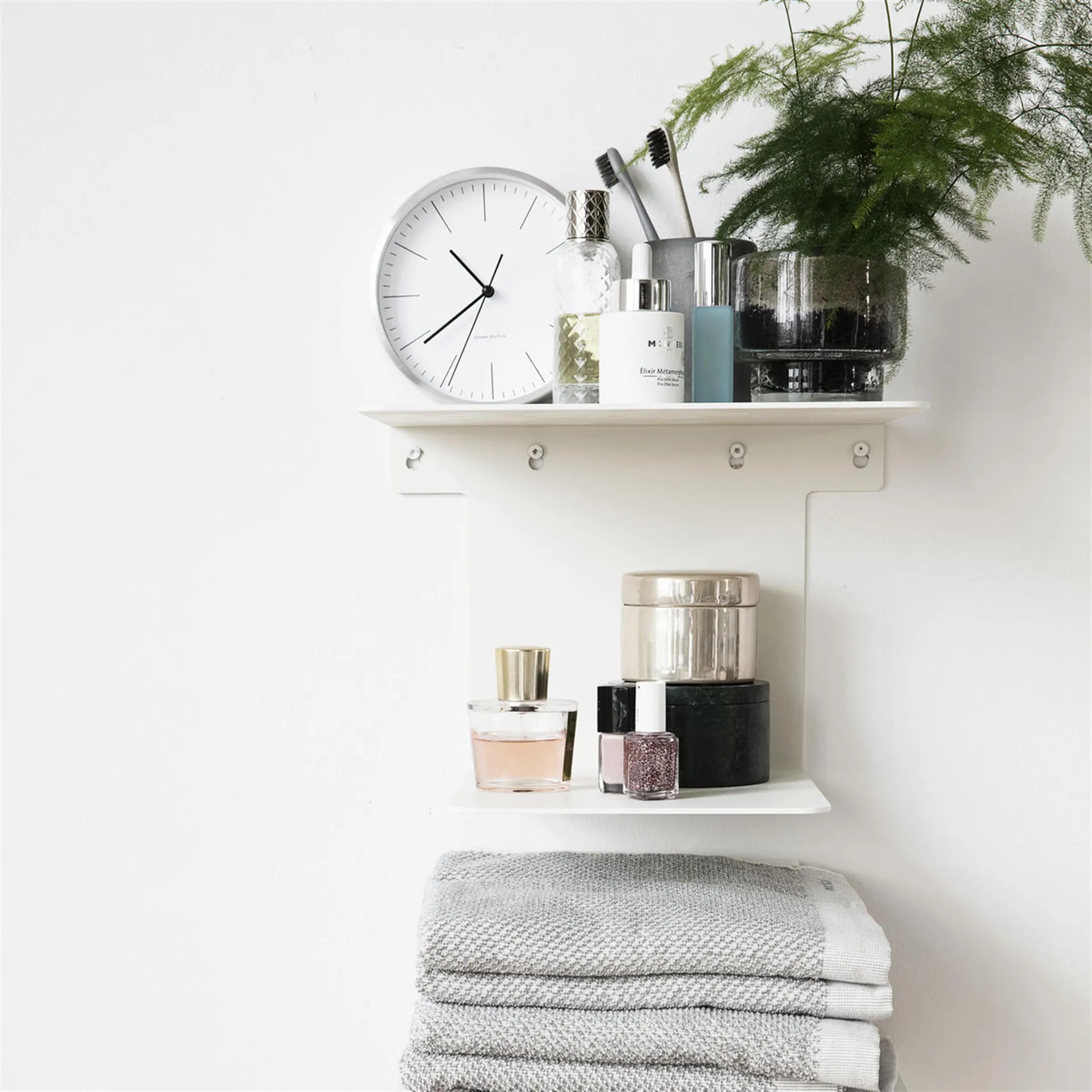 Horloge de table 15 cm Hannah, argent House Doctor