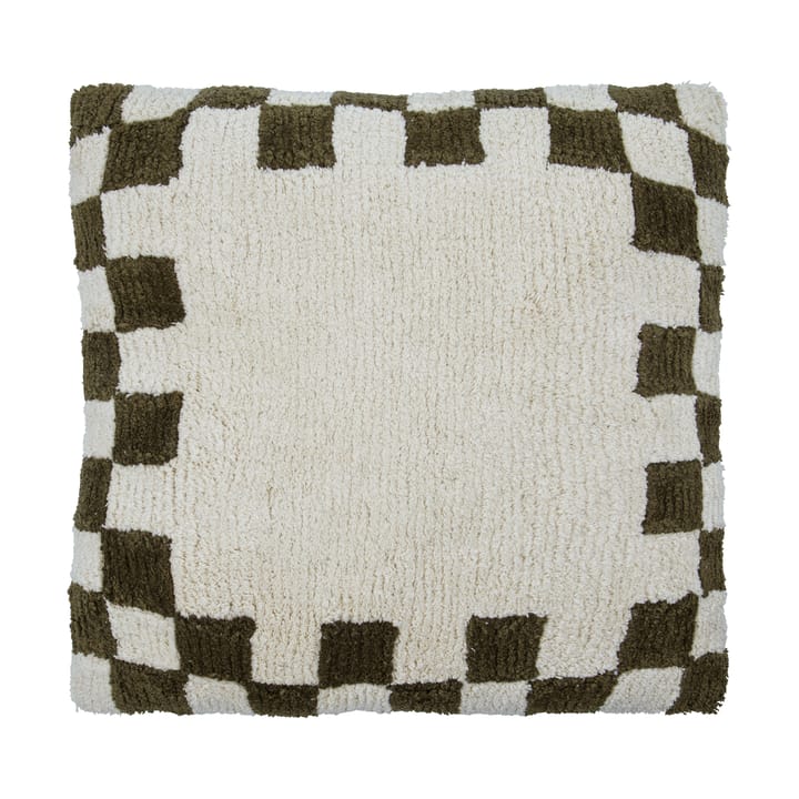 Housse de coussin Chess - Vert-off-white, 50x50 cm - House Doctor