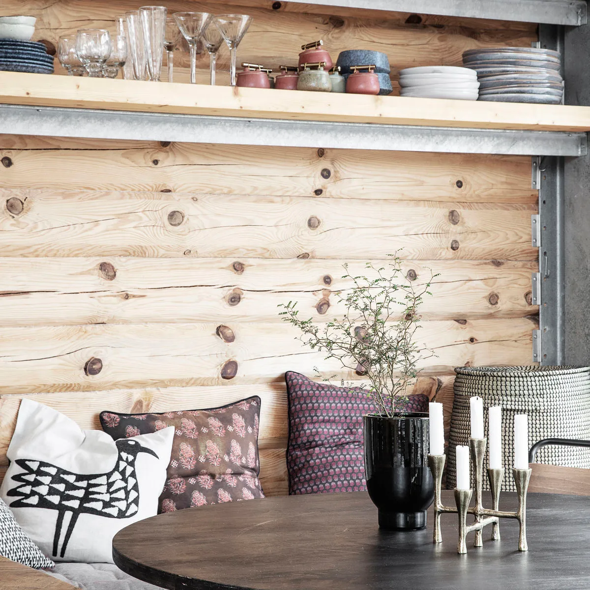 Housse de coussin House Doctor avec motif, Lotus House Doctor