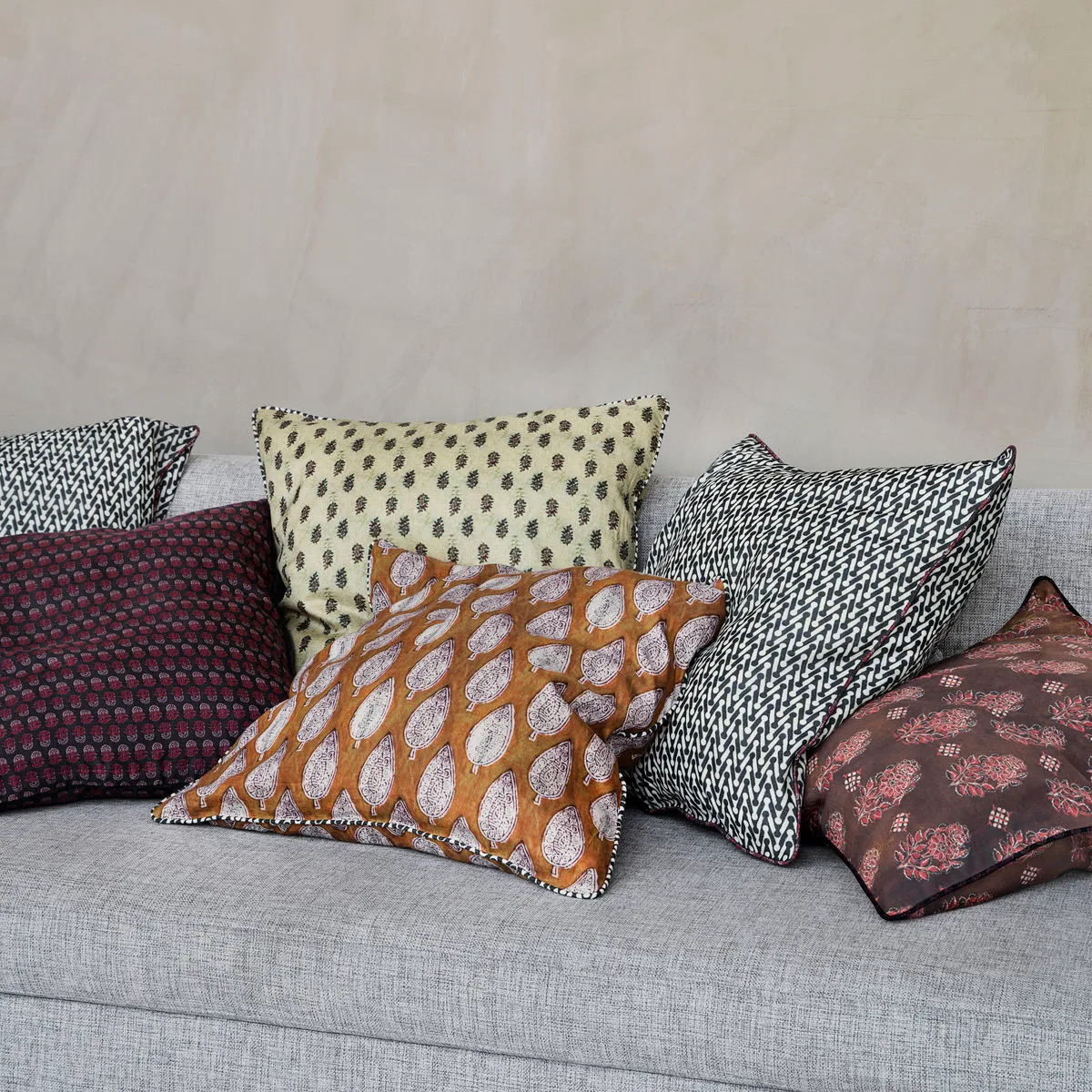 Housse de coussin House Doctor avec motif, Lotus House Doctor