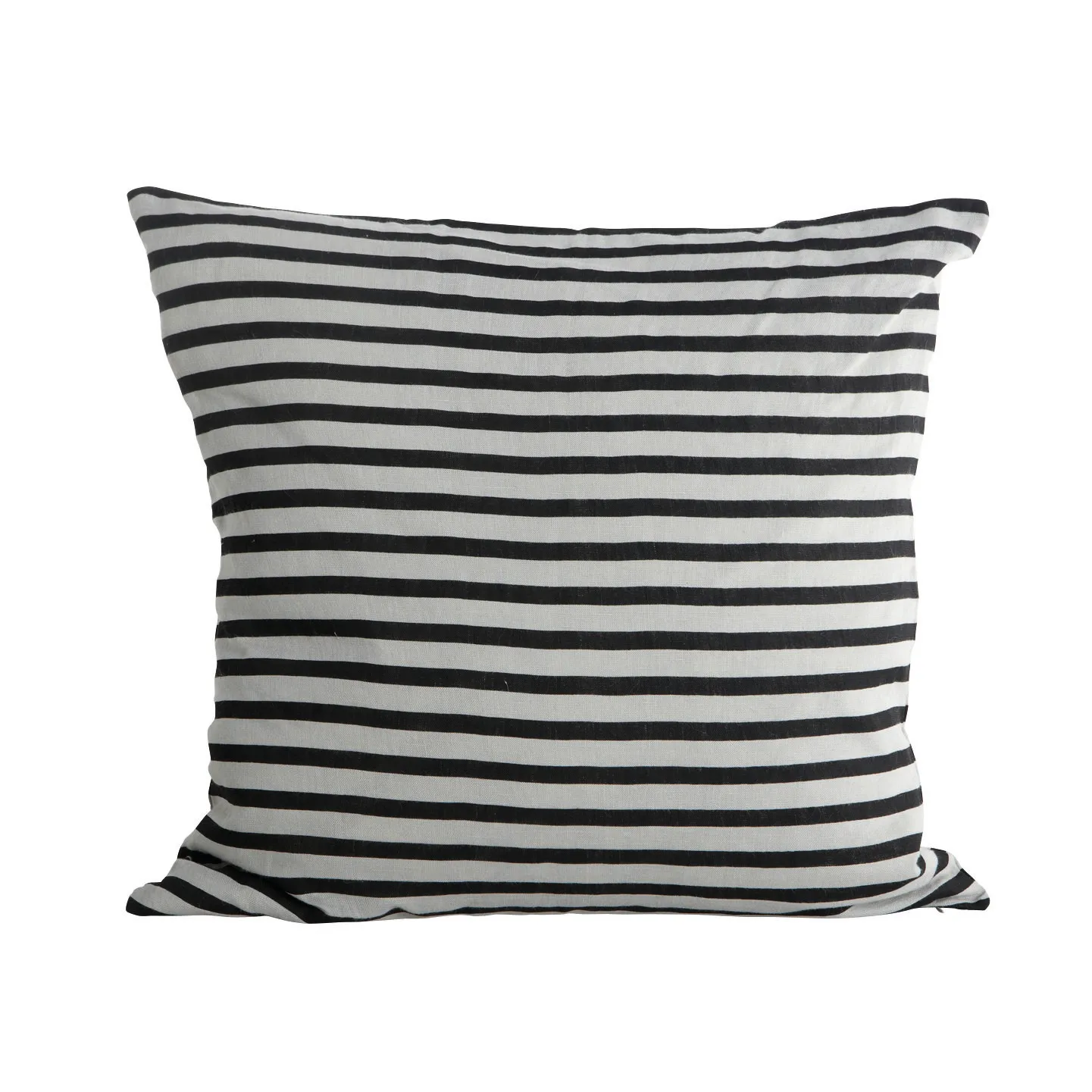 Housse de coussin House Doctor rayures, noir-gris House Doctor