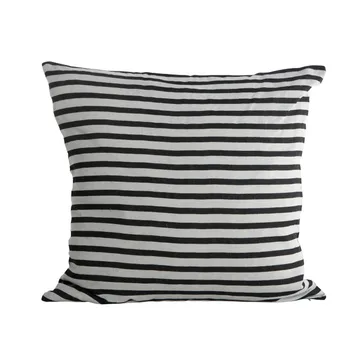 Housse de coussin House Doctor rayures - noir-gris - House Doctor