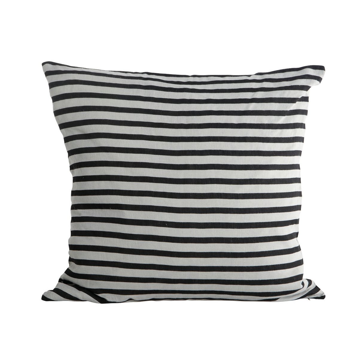 House Doctor Housse de coussin House Doctor rayures noir-gris