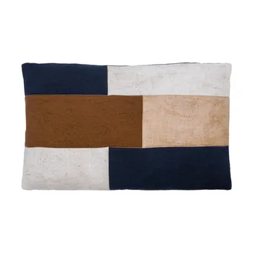 Housse de coussin Patch 30x50 cm - Noir-sable-brun - House Doctor