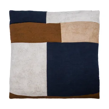 Housse de coussin Patch 50x50 cm - Noir-sable-brun - House Doctor