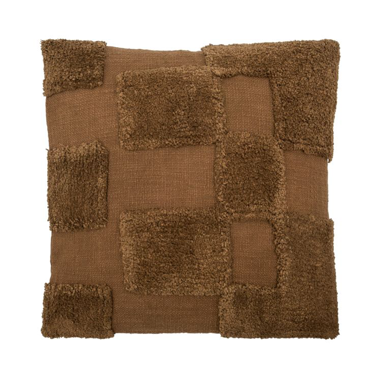 House Doctor Housse de coussin Potus 50x50 cm Marron