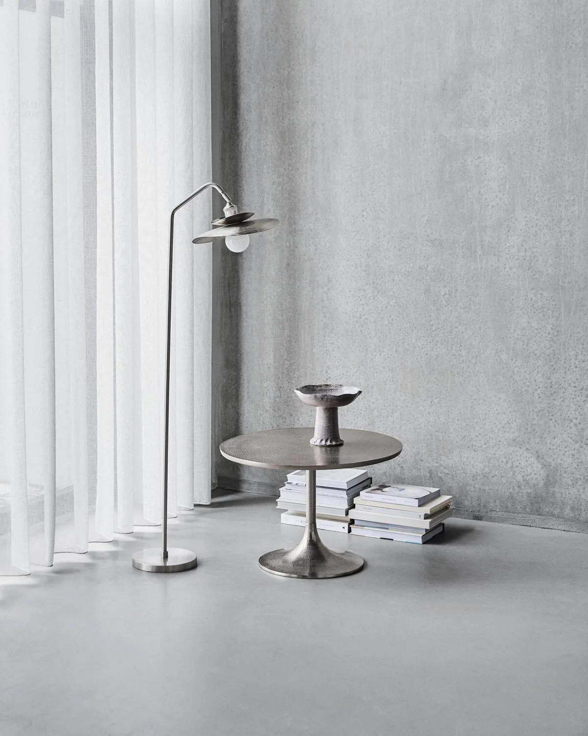Lampadaire Stand, Argent brossé, 129,5 cm House Doctor