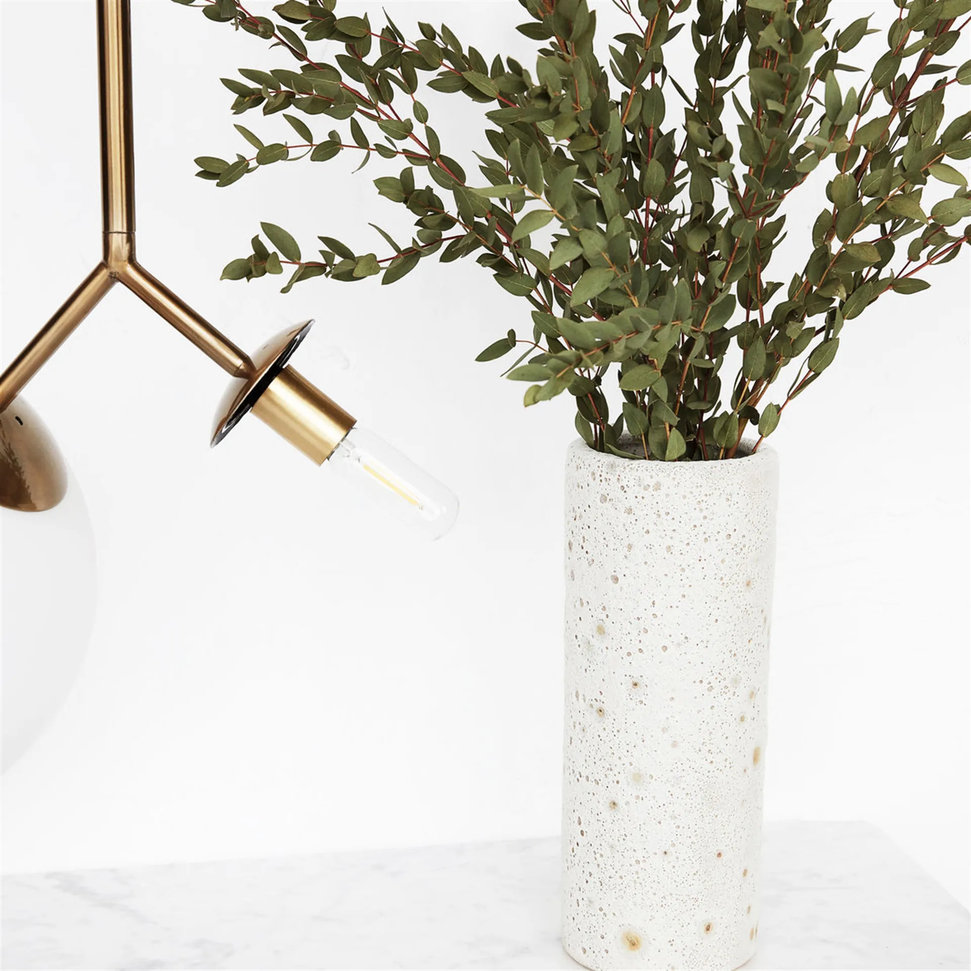 Lampe à suspension Twice, verre opale House Doctor