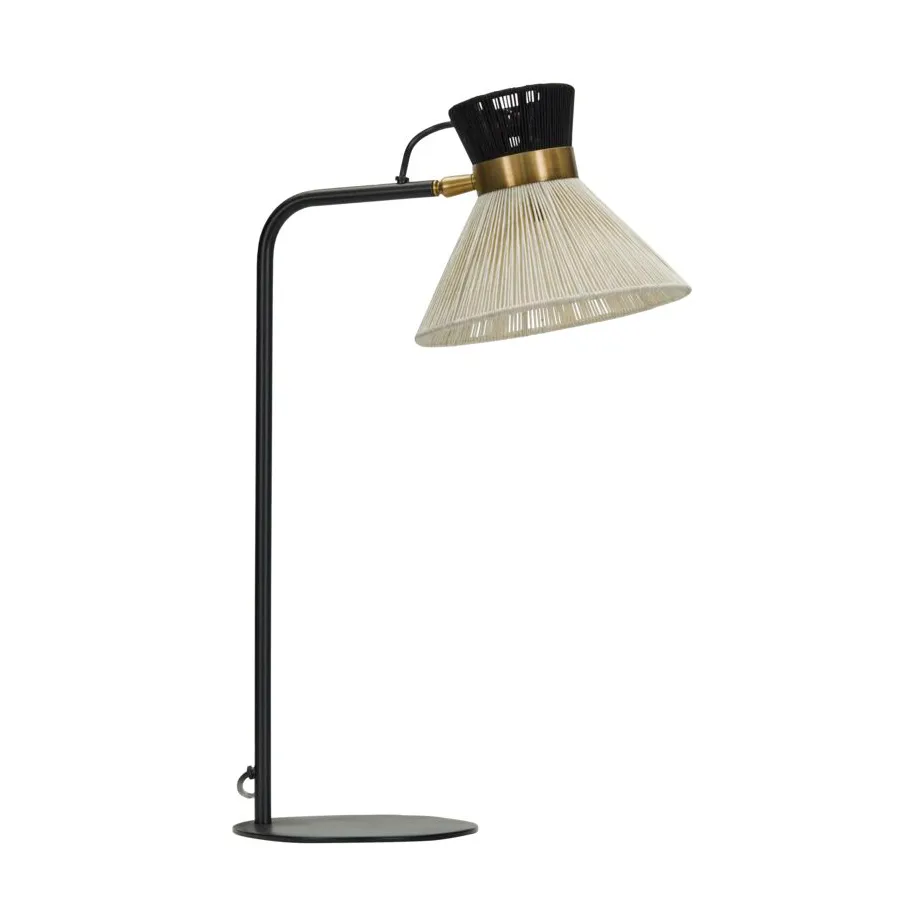 Lampe de table Cord, Noir House Doctor