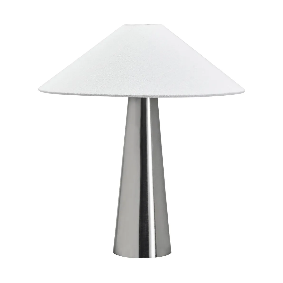 Lampe de table Soffi, Argent brossé-Off-White, Ø42x48 cm House Doctor