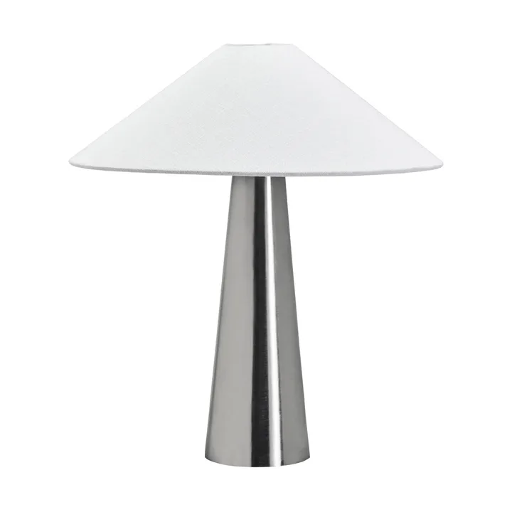 Lampe de table Soffi - Argent brossé-Off-White, Ø42x48 cm - House Doctor