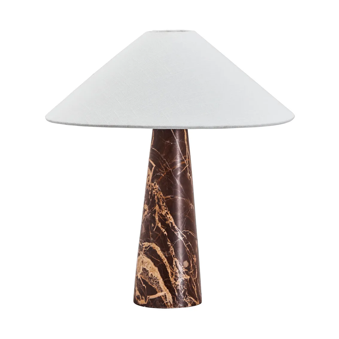 Lampe de table Soffi, Brun-Off-White, Ø42x44,5 cm House Doctor
