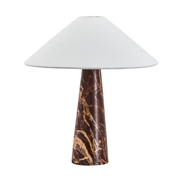 Lampe de table Soffi - Brun-Off-White, Ø42x44,5 cm - House Doctor