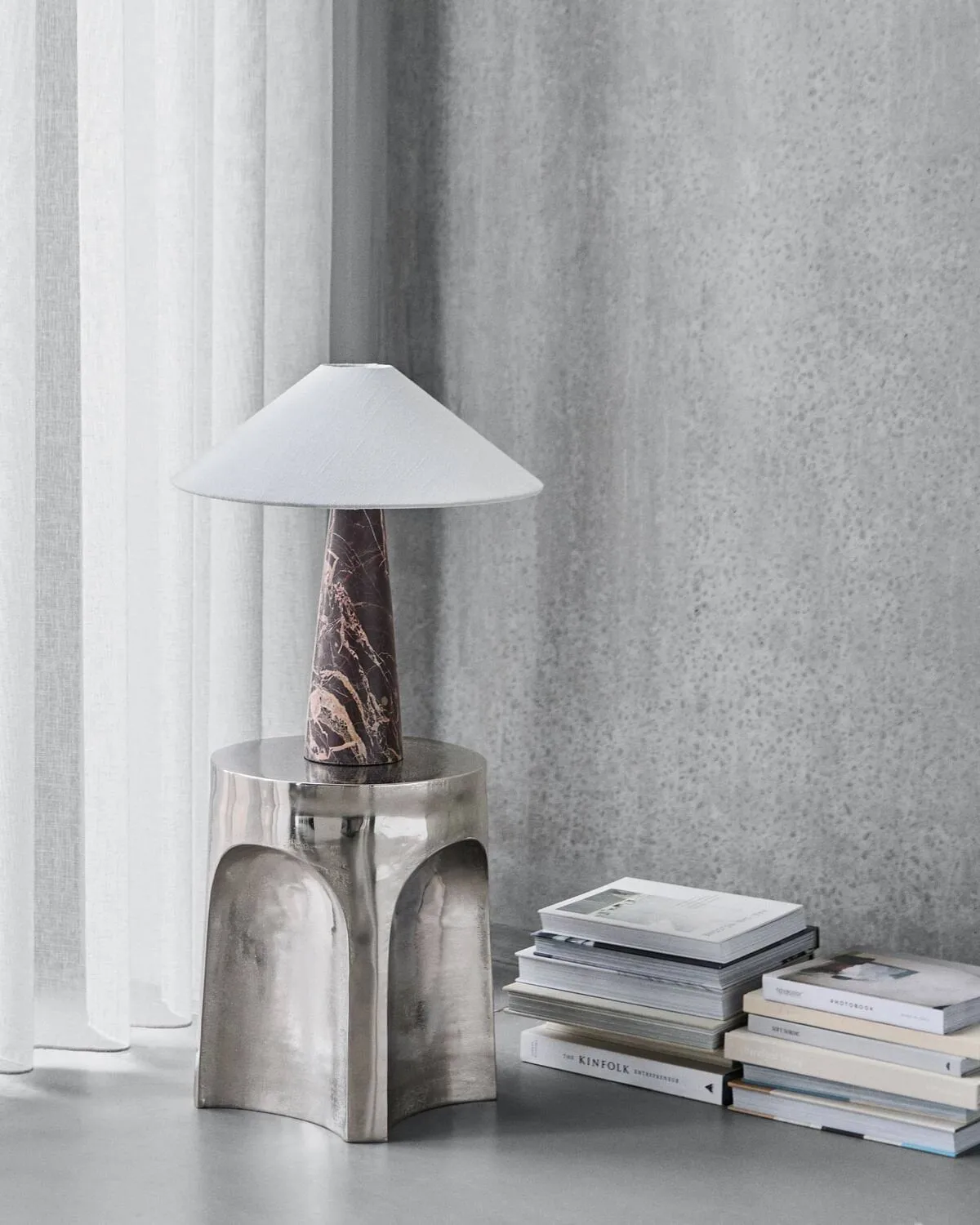 Lampe de table Soffi, Brun-Off-White, Ø42x44,5 cm House Doctor
