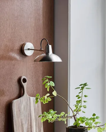 Lampe murale Desk 30 cm - Argent brossé - House Doctor