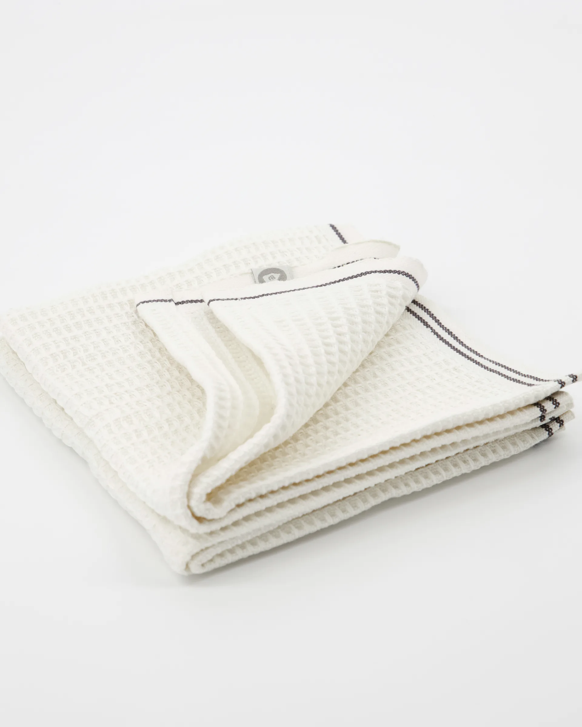 Lavette Waffle 30x30 cm Lot de 2, Gris House Doctor