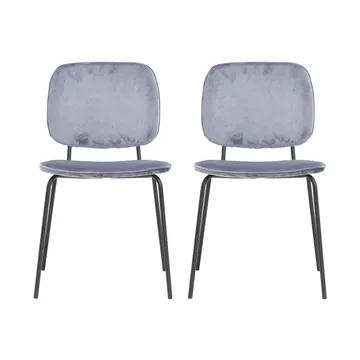Lot de 2 chaises Comma gris - House Doctor