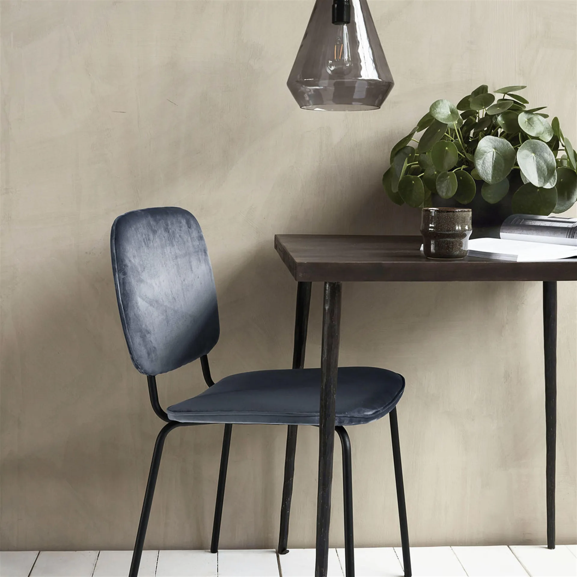 Lot de 2 chaises Comma gris,  House Doctor