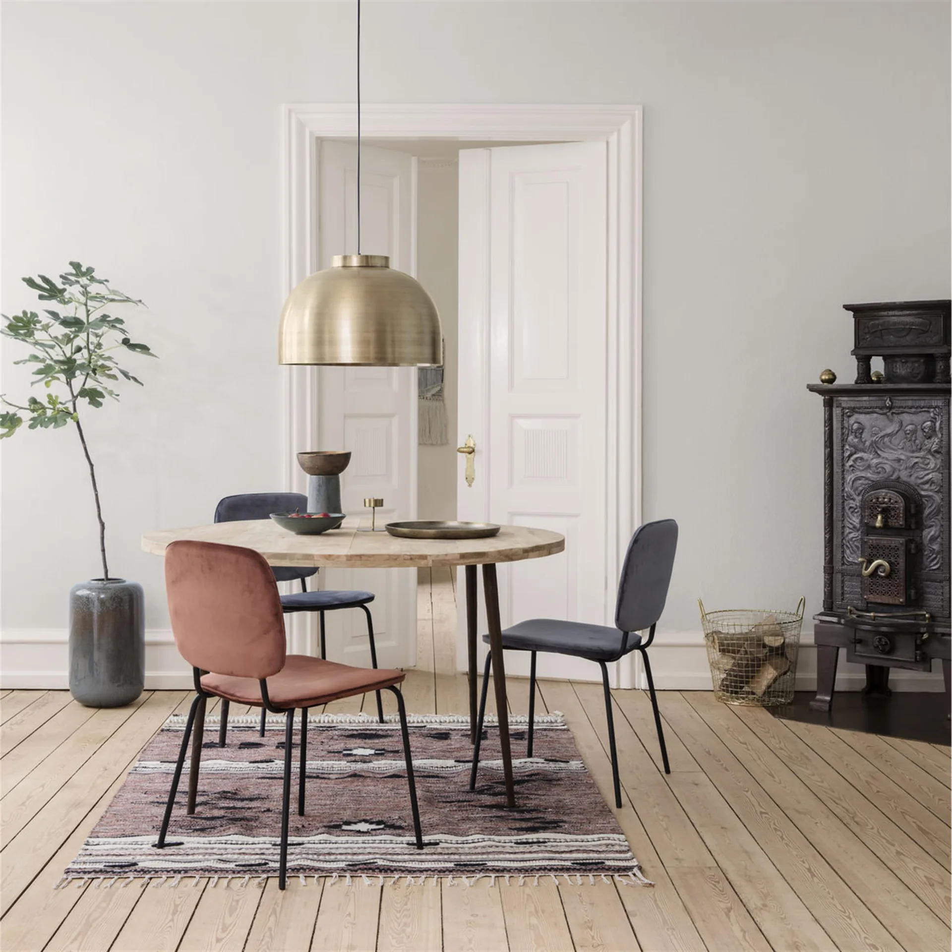 Lot de 2 chaises Comma gris,  House Doctor