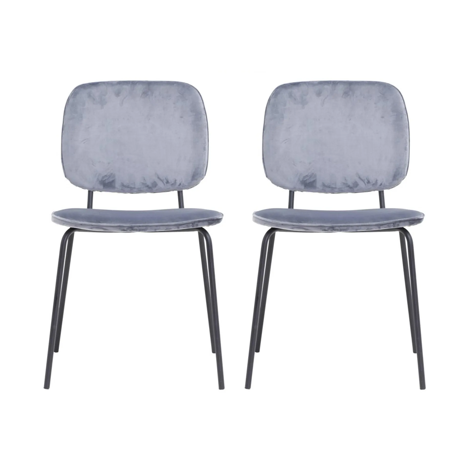 Lot de 2 chaises Comma gris House Doctor