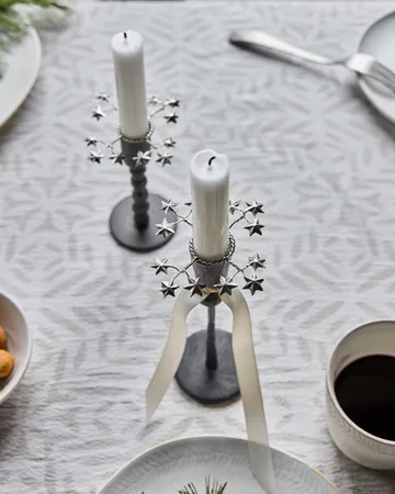 Manchettes pour bougies Star lot de 4 - Argent - House Doctor