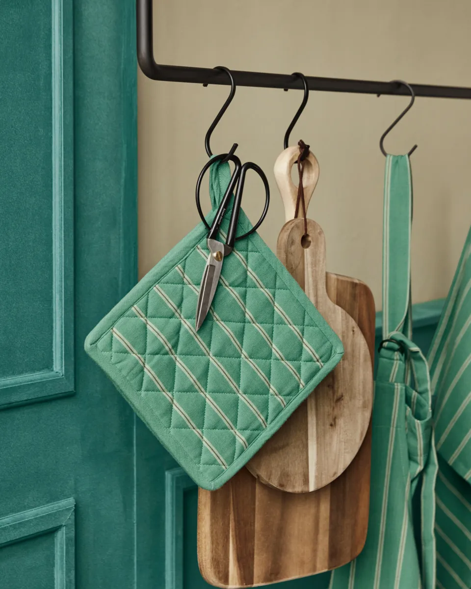 Manique Chef 22x22 cm 2 pièces, Vert House Doctor