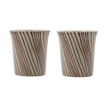 Mug Diva 25 cl, lot de 2 - Marron - House Doctor