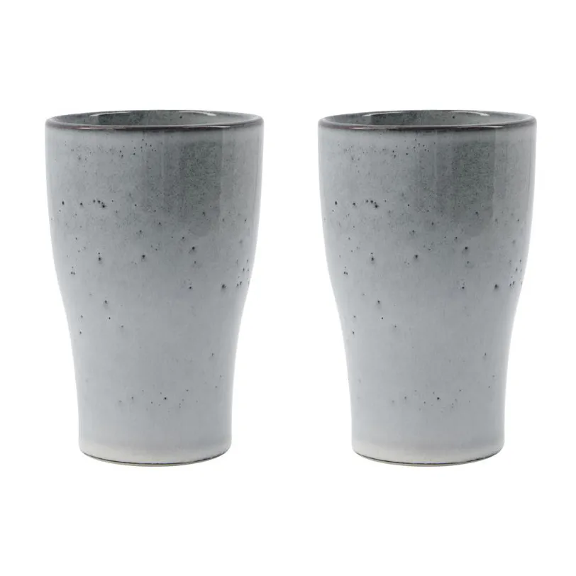 Mug isotherme Liss 14 cm Lot de 2, Gris foncé House Doctor