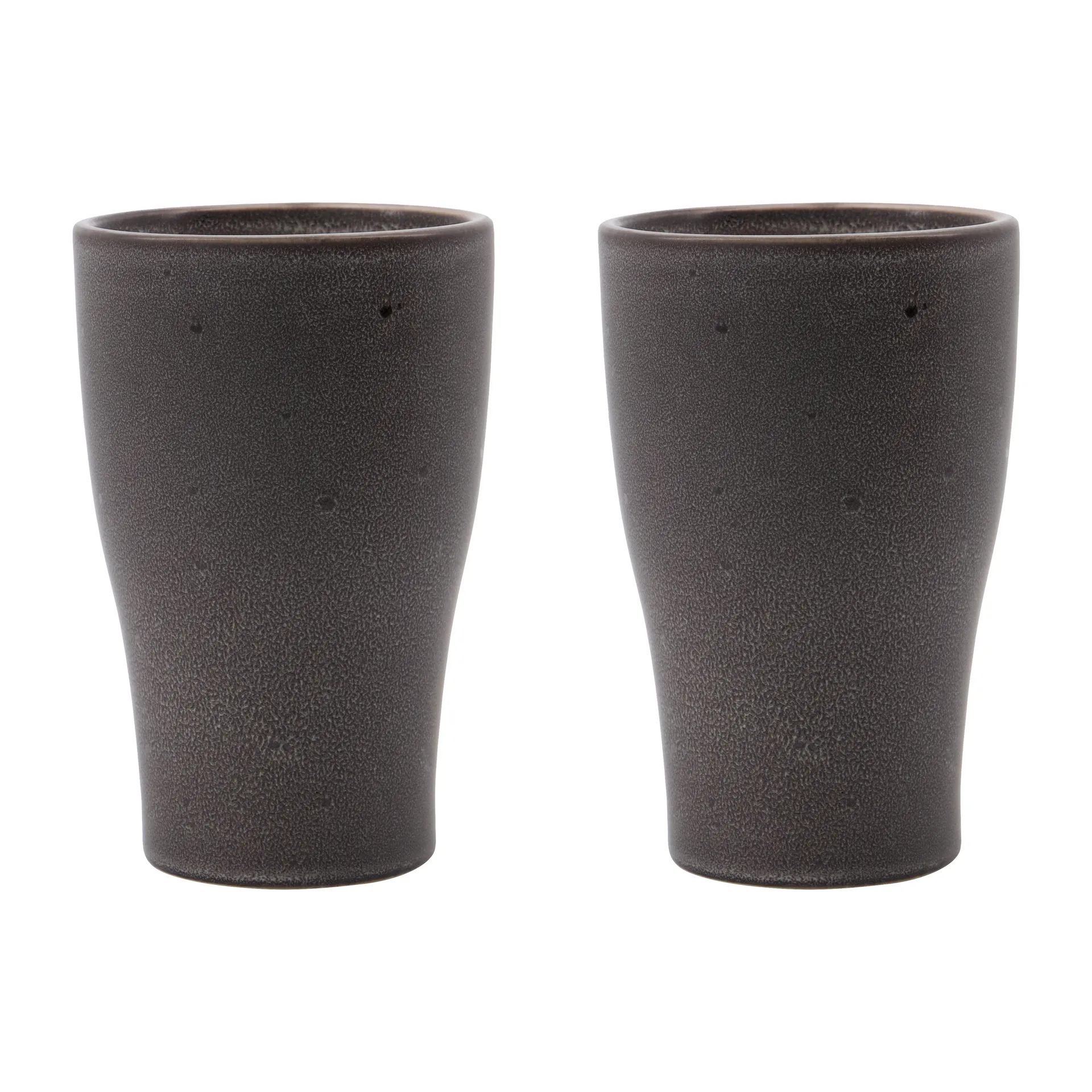 Mug isotherme Liss 14 cm Lot de 2, Gris foncé House Doctor