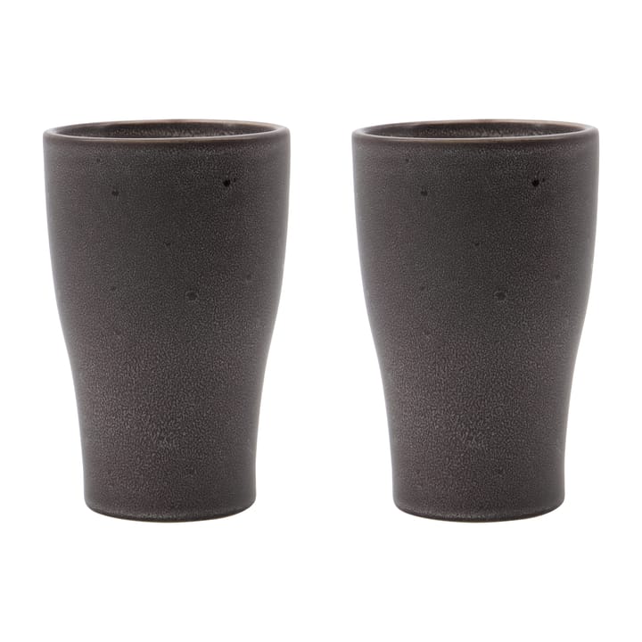 Mug isotherme Liss 14 cm Lot de 2 - Gris foncé - House Doctor
